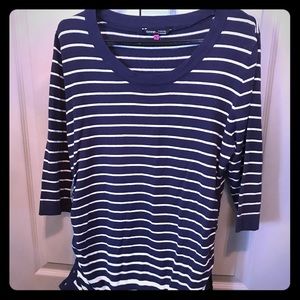 brand new marine top xl navy and ivory